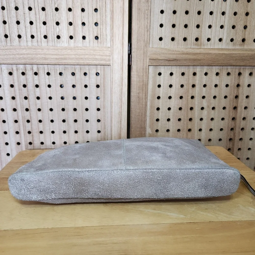 She+Lo Next‎ Chapter Clutch Gray Leather Pouch Purse
